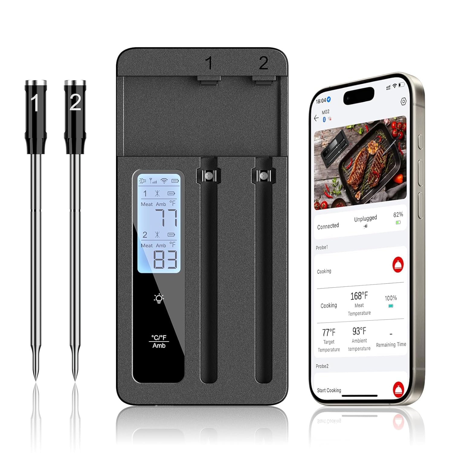 ROUUO Wireless Bluetooth Dual Probe